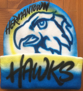 Hermantown Hawks Airbrush Hat