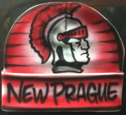 New Prague Trojans Airbrushed Hat