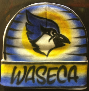 Waseca Bluejays Airbrushed Hat